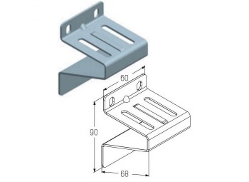 Кронштейн боковой Alutech RBI123